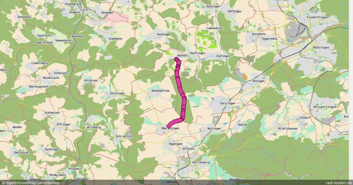 O-D – Fernradroute auf Rad-Routen.de