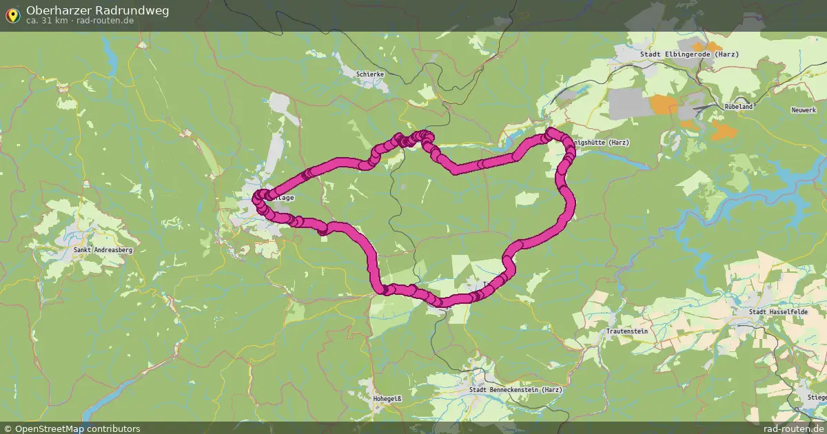 Oberharzer Radrundweg
