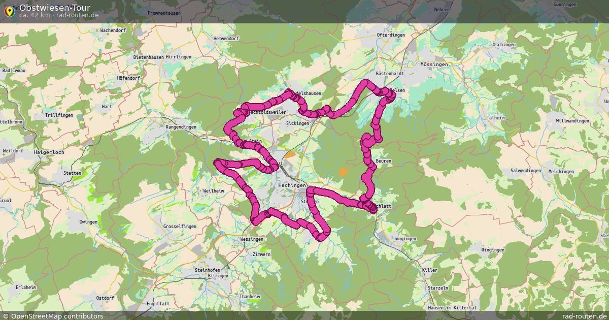 Obstwiesen-Tour – Fernradroute auf Rad-Routen.de