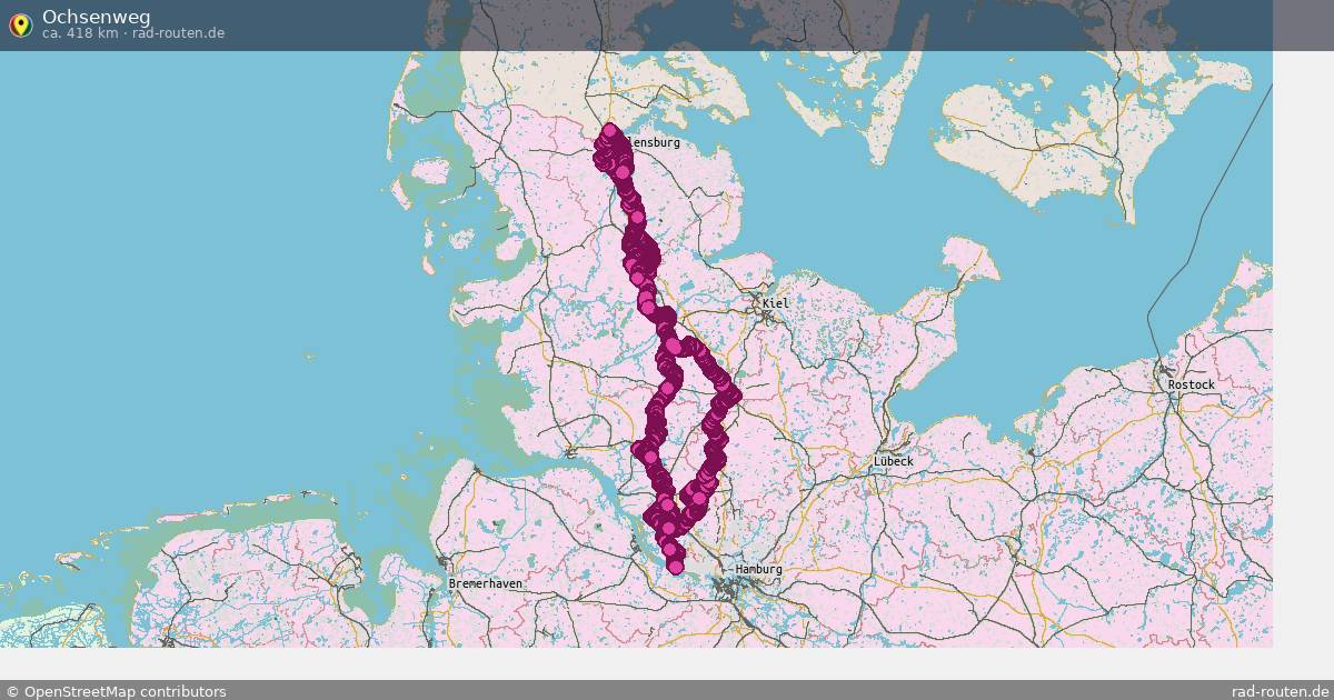Ochsenweg – Fernradroute auf Rad-Routen.de