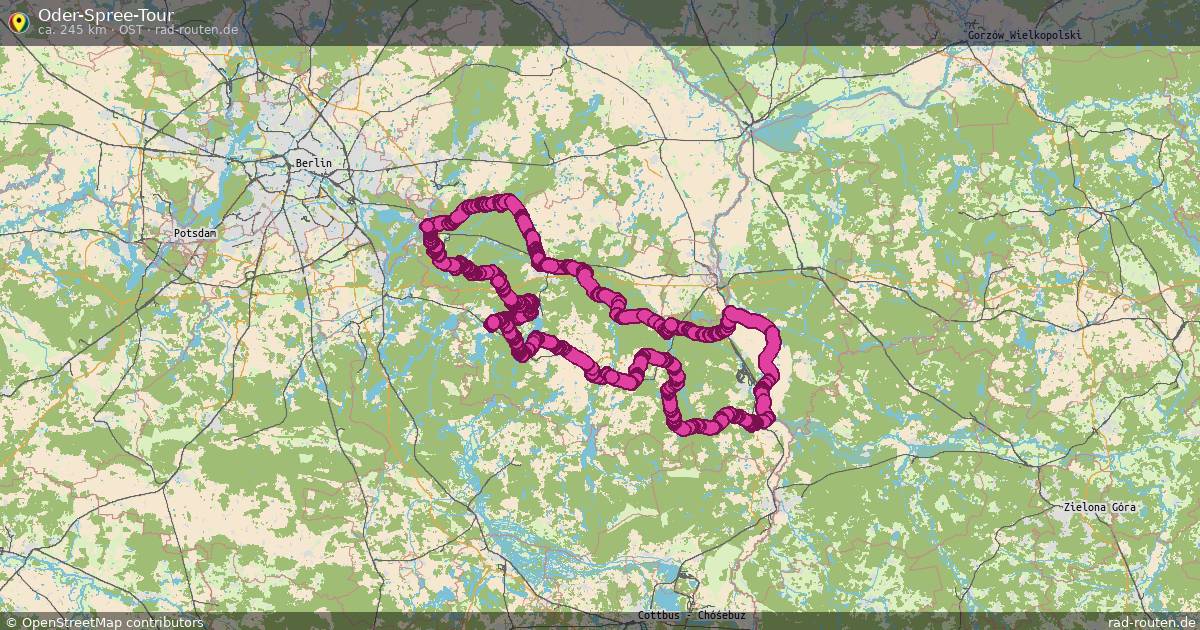 Oder-Spree-Tour (OST) – Fernradroute auf Rad-Routen.de