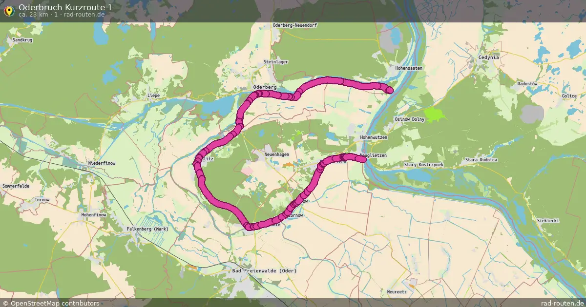 Oderbruch Kurzroute 1 (1) – Fernradroute auf Rad-Routen.de