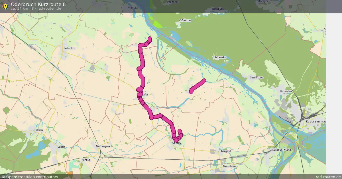 Oderbruch Kurzroute 8 (8) – Fernradroute auf Rad-Routen.de