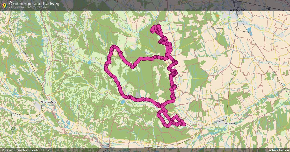 Ökoenergieland-Radweg – Fernradroute auf Rad-Routen.de