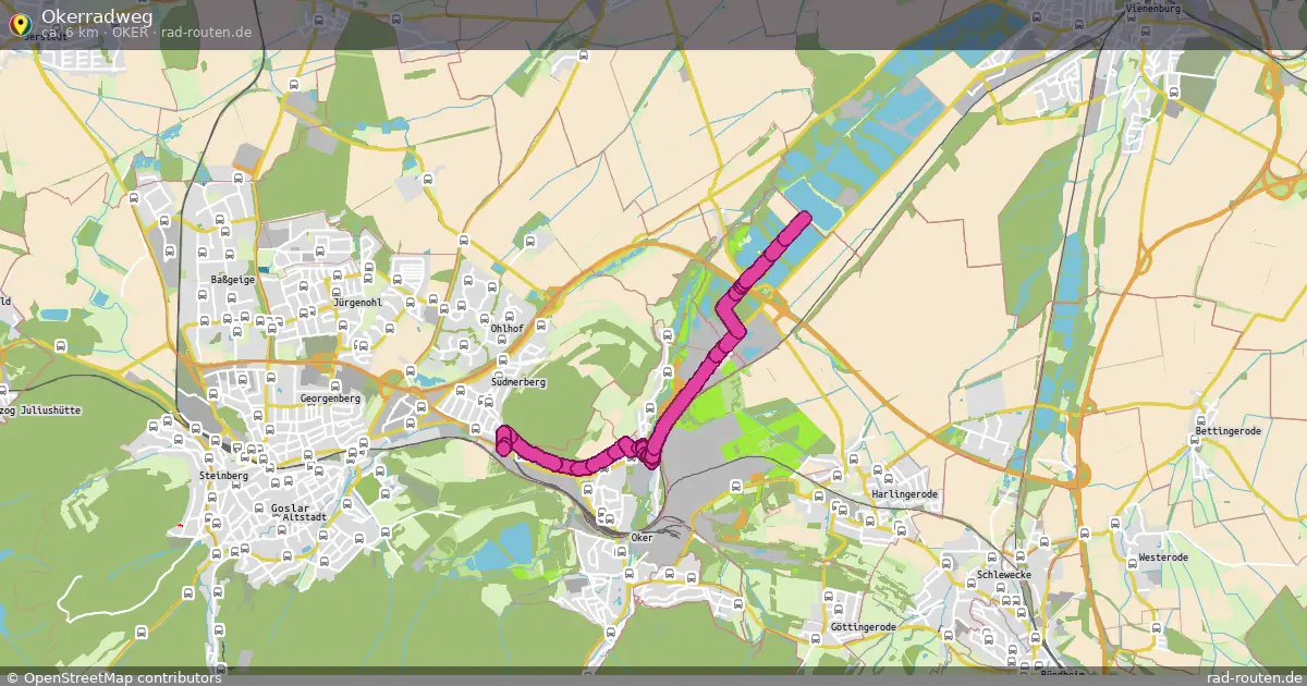 Okerradweg (OKER) – Fernradroute auf Rad-Routen.de
