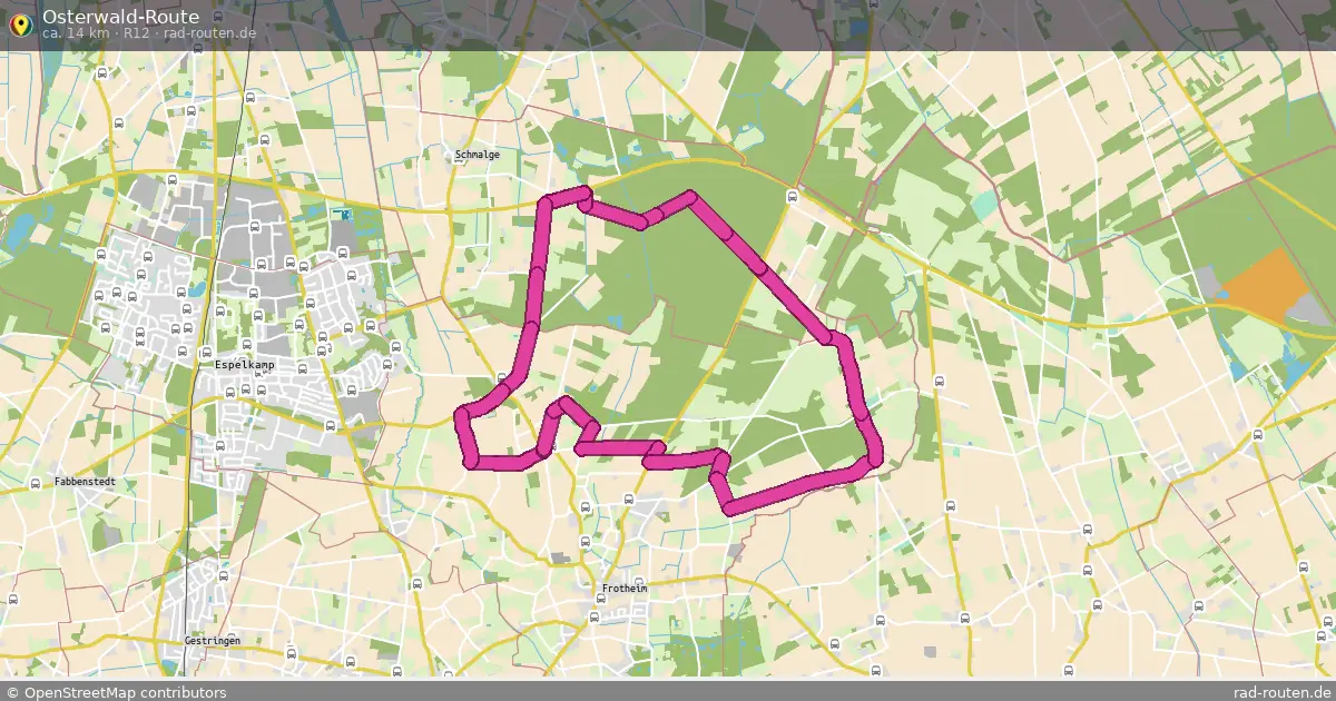 Osterwald-Route (R12) – Fernradroute auf Rad-Routen.de