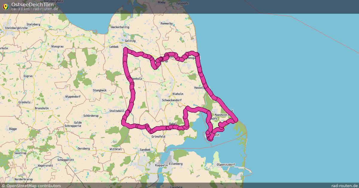 OstseeDeichTörn – Fernradroute auf Rad-Routen.de