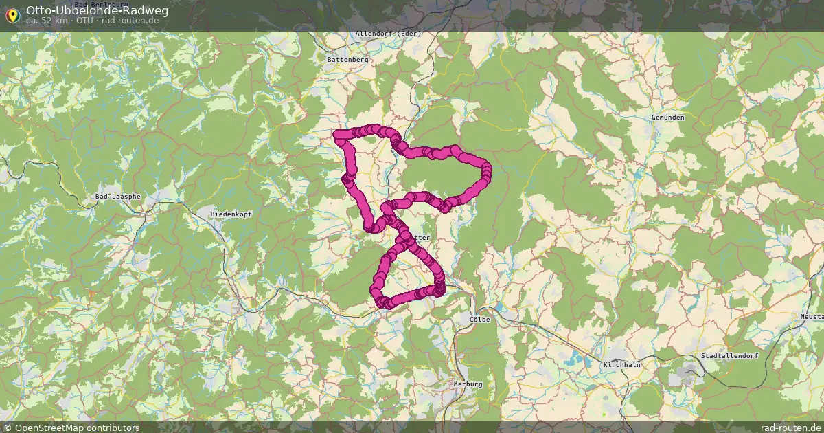 Otto-Ubbelohde-Radweg (OtU) – Fernradroute auf Rad-Routen.de