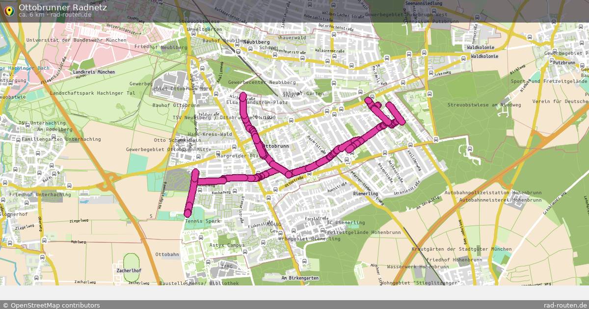 Ottobrunner Radnetz – Fernradroute auf Rad-Routen.de