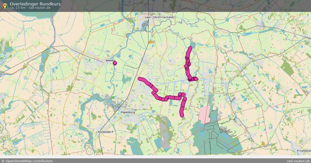 Overledinger Rundkurs – Fernradroute auf Rad-Routen.de