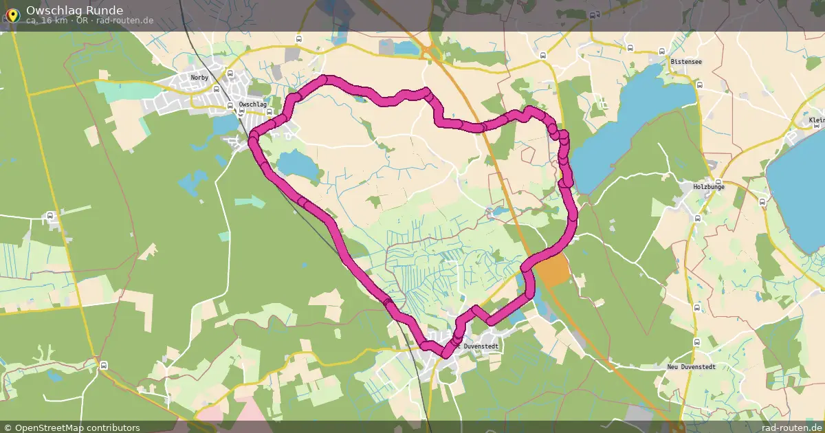 Owschlag Runde (OR) – Fernradroute auf Rad-Routen.de