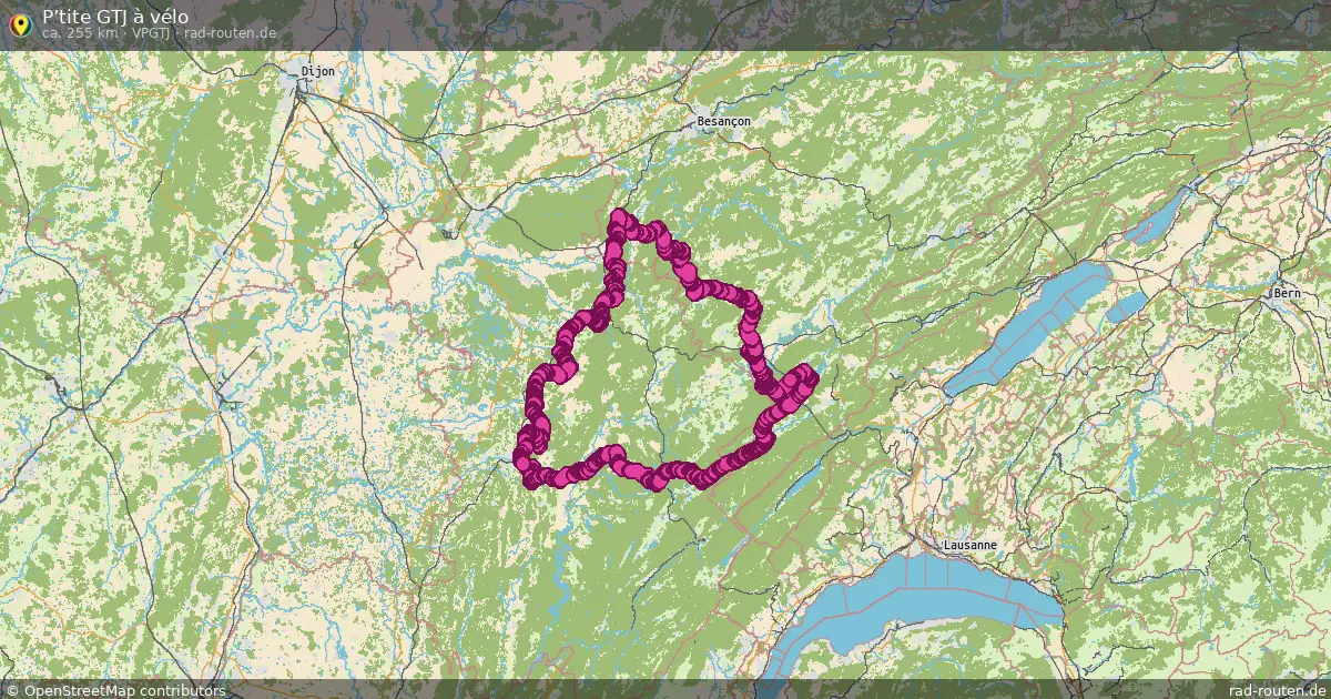 P’tite GTJ à vélo (VPGTJ) – Fernradroute auf Rad-Routen.de