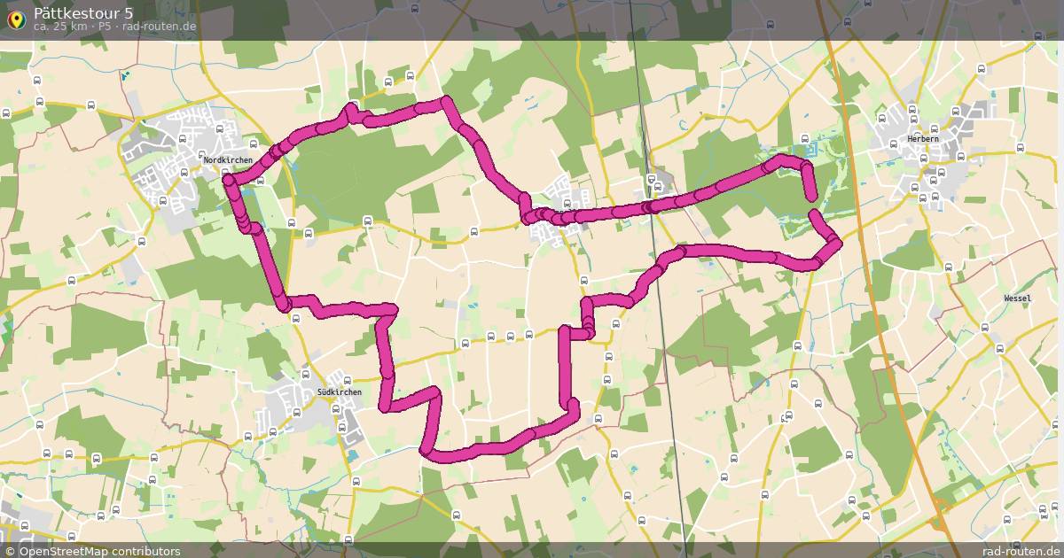 Pättkestour 5 (P5) – Fernradroute auf Rad-Routen.de