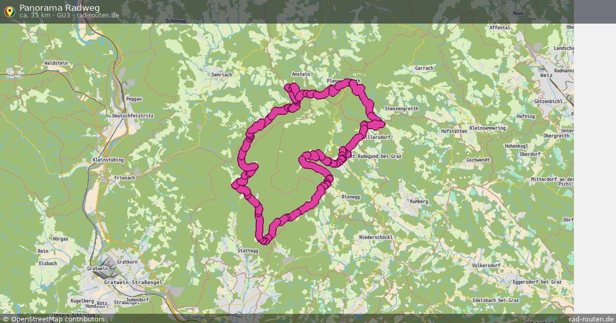 Panorama Radweg (GU3) – Fernradroute auf Rad-Routen.de