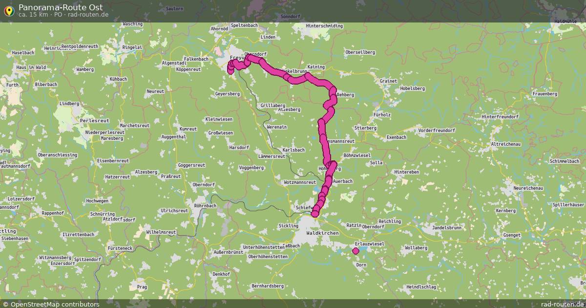 Panorama-Route Ost (PO) – Fernradroute auf Rad-Routen.de