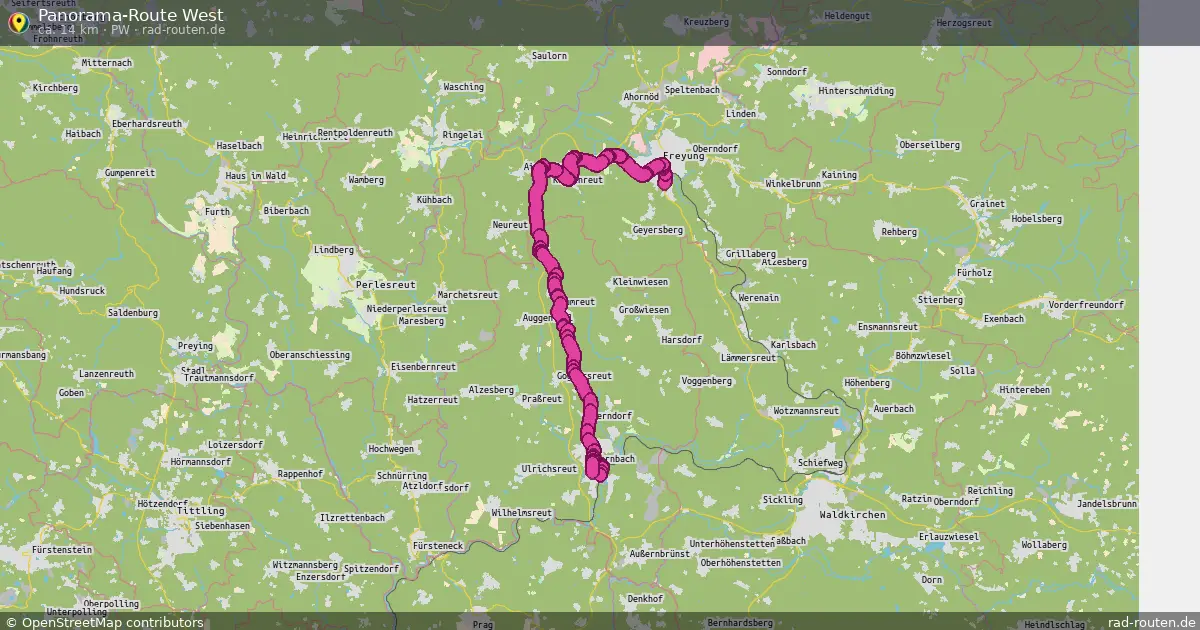Panorama-Route West (PW) – Fernradroute auf Rad-Routen.de