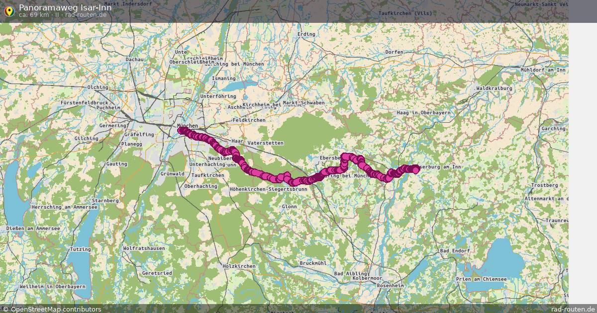 Panoramaweg Isar-Inn (II) – Fernradroute auf Rad-Routen.de