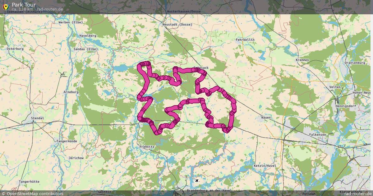 Park Tour – Fernradroute auf Rad-Routen.de