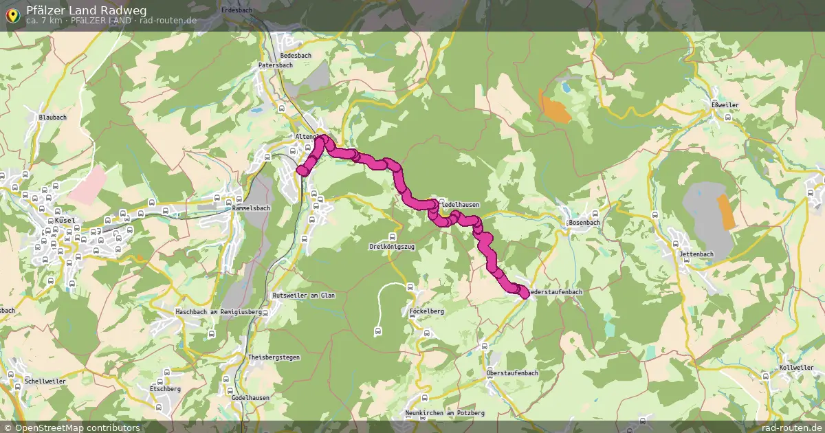 Pfälzer Land Radweg (Pfälzer Land) – Fernradroute auf Rad-Routen.de