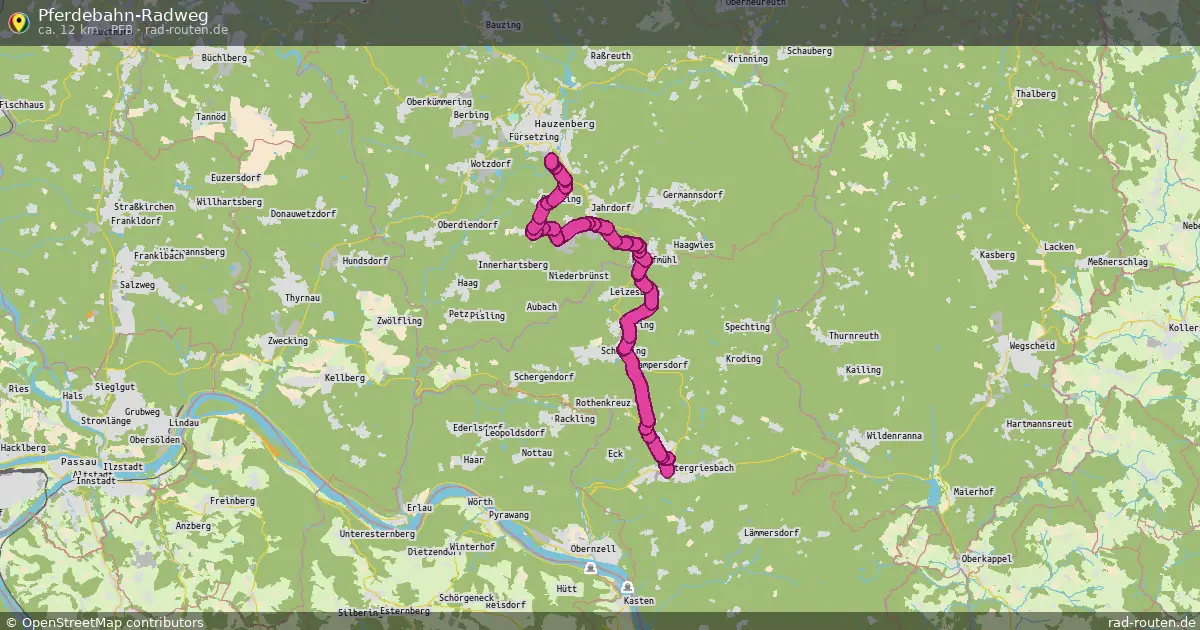 Pferdebahn-Radweg (PfB) – Fernradroute auf Rad-Routen.de