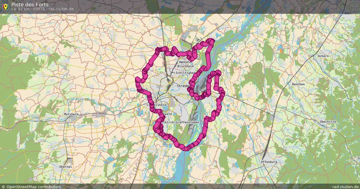 Piste des Forts (Forts) – Fernradroute auf Rad-Routen.de