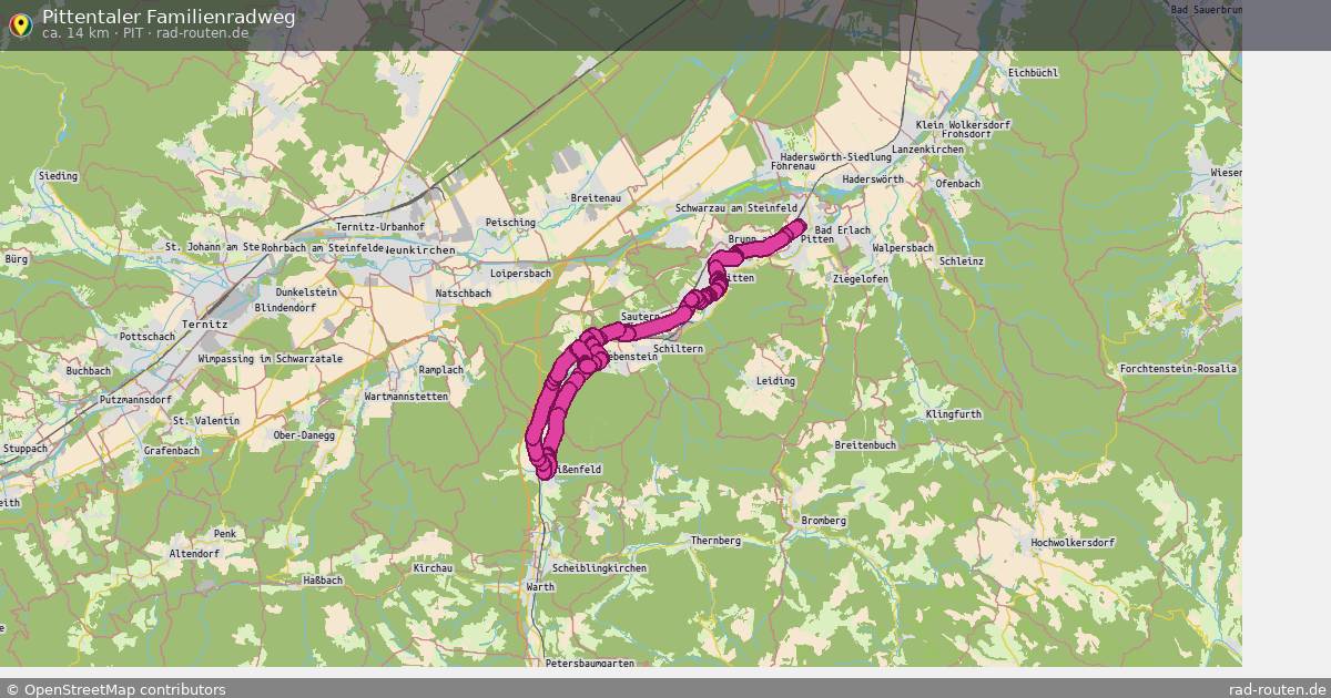 Pittentaler Familienradweg (PIT) – Fernradroute auf Rad-Routen.de