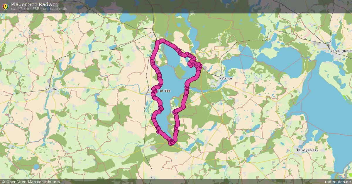 Plauer See Radweg (PSR) – Fernradroute auf Rad-Routen.de