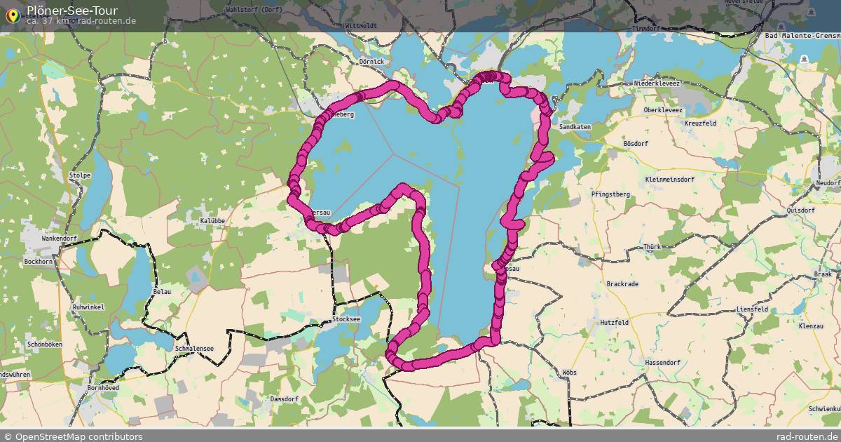 Plöner-See-Tour – Fernradroute auf Rad-Routen.de