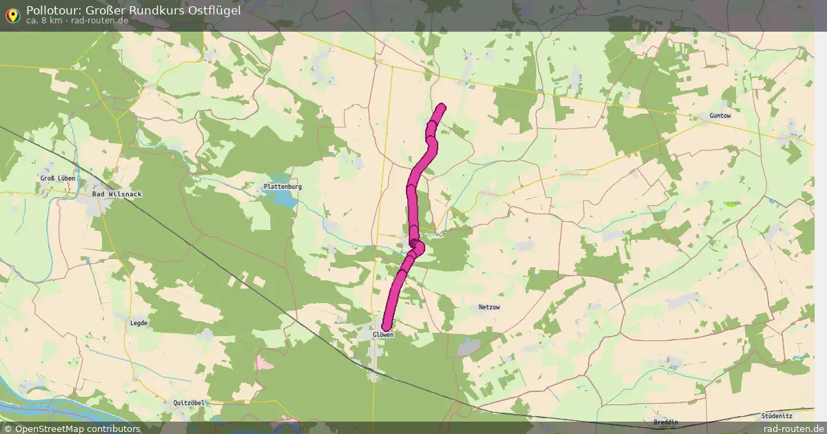 Pollotour: Großer Rundkurs Ostflügel – Fernradroute auf Rad-Routen.de