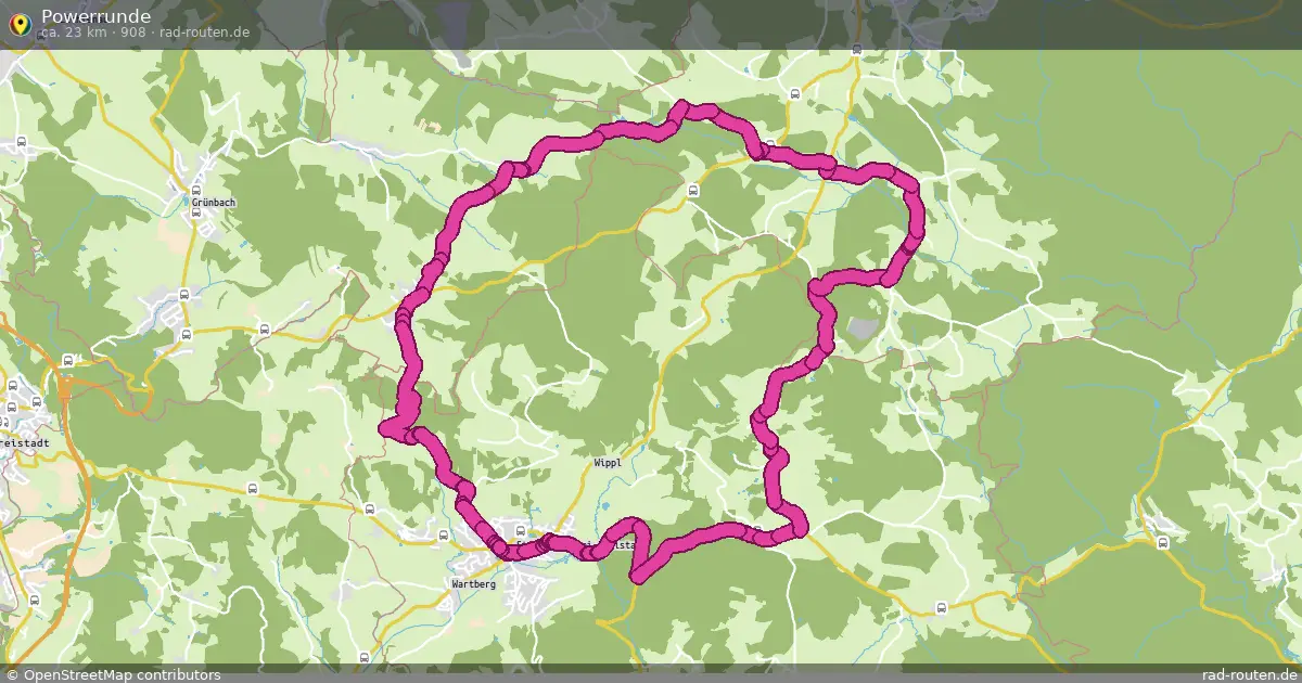 Powerrunde (908) – Fernradroute auf Rad-Routen.de