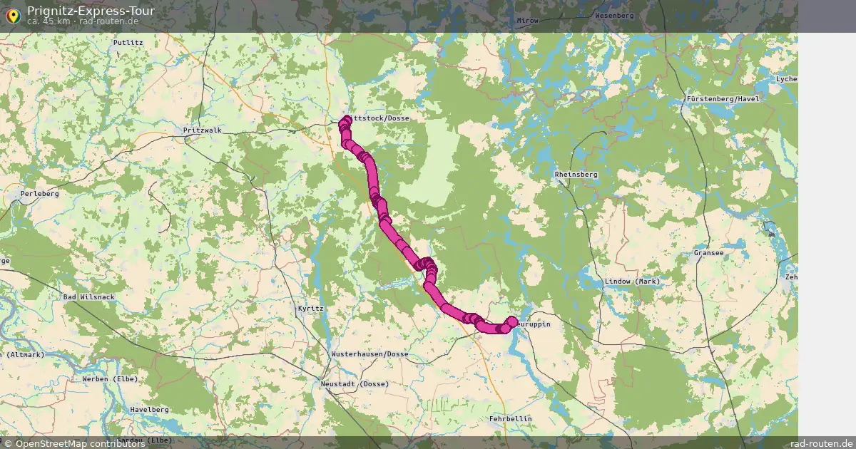Prignitz-Express-Tour – Fernradroute auf Rad-Routen.de