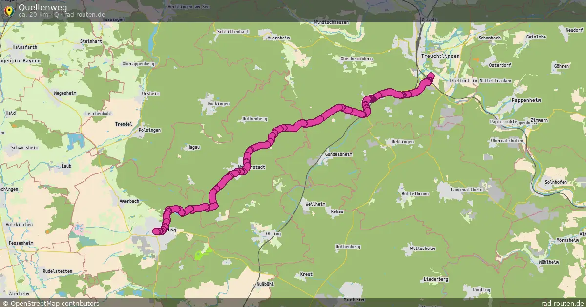 Quellenweg (Q) – Fernradroute auf Rad-Routen.de