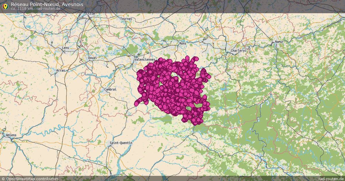 Réseau Point-Nœud, Avesnois – Fernradroute auf Rad-Routen.de