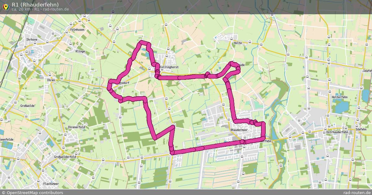 R1 (Rhauderfehn) (R1) – Fernradroute auf Rad-Routen.de