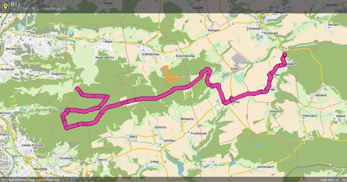 R12 (R12) – Fernradroute auf Rad-Routen.de