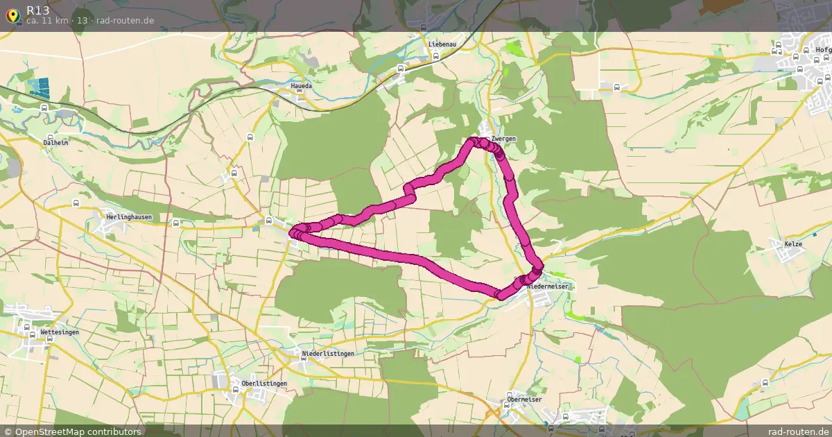 R13 (13) – Fernradroute auf Rad-Routen.de