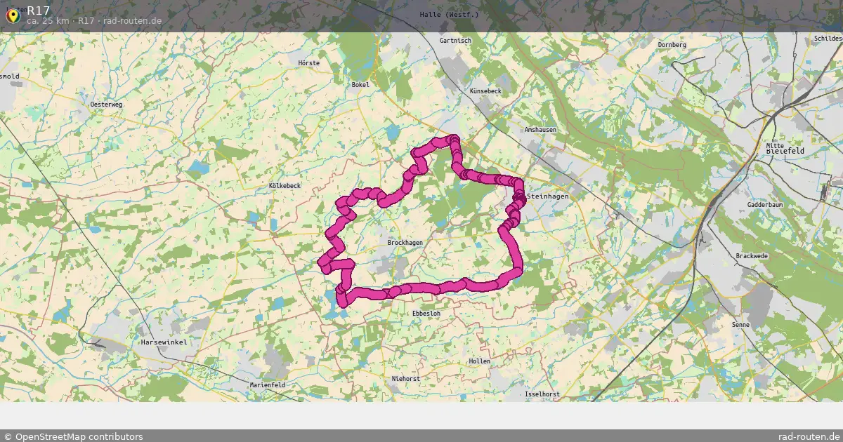 Radroute R17 (R17) – Fernradroute auf Rad-Routen.de