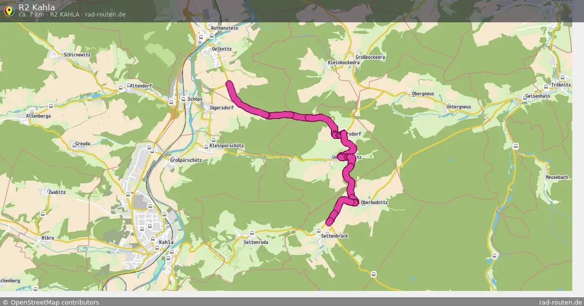 R2 Kahla (R2 Kahla) – Fernradroute auf Rad-Routen.de