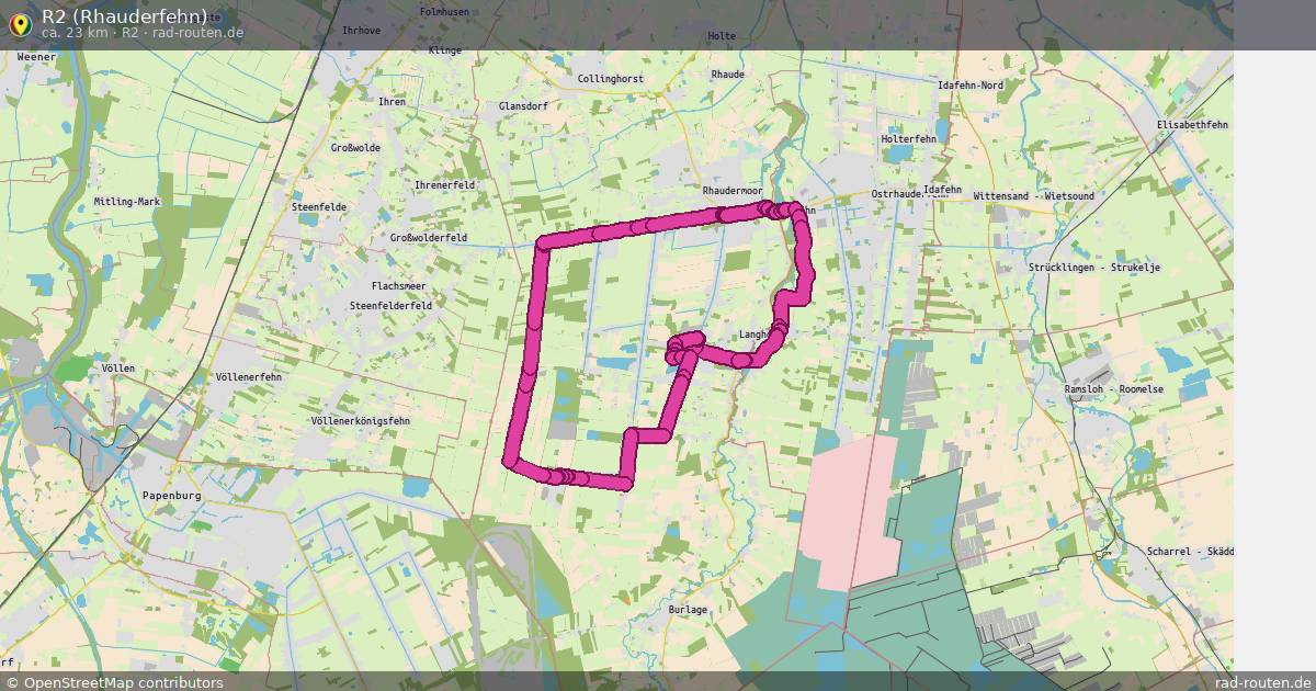 R2 (Rhauderfehn) (R2) – Fernradroute auf Rad-Routen.de