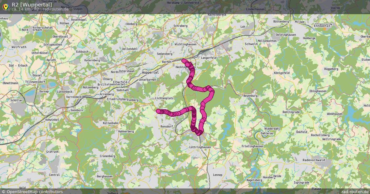 R2 [Wuppertal] (R2) – Fernradroute auf Rad-Routen.de