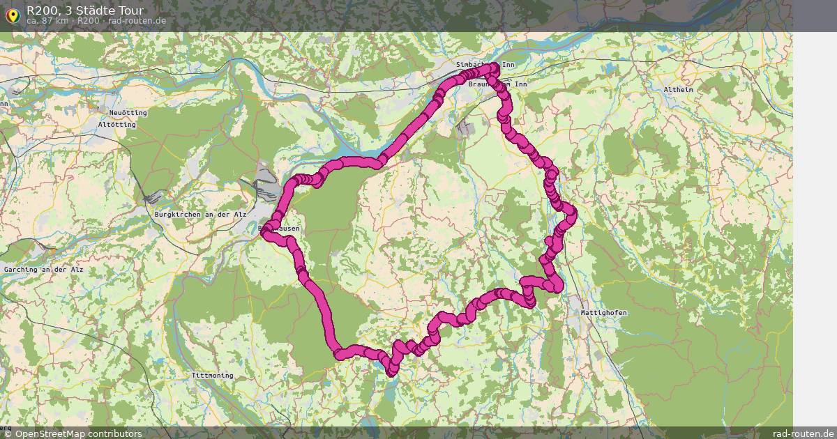 R200, 3 Städte Tour (R200) – Fernradroute auf Rad-Routen.de