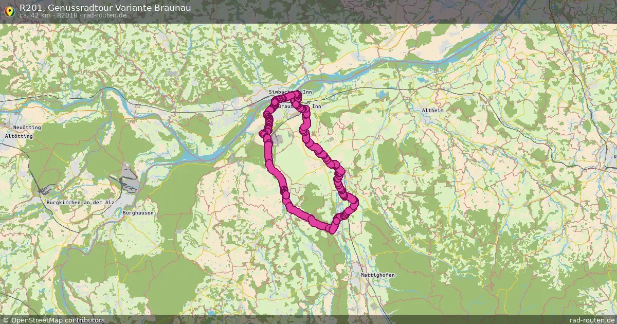 R201, Genussradtour Variante Braunau
