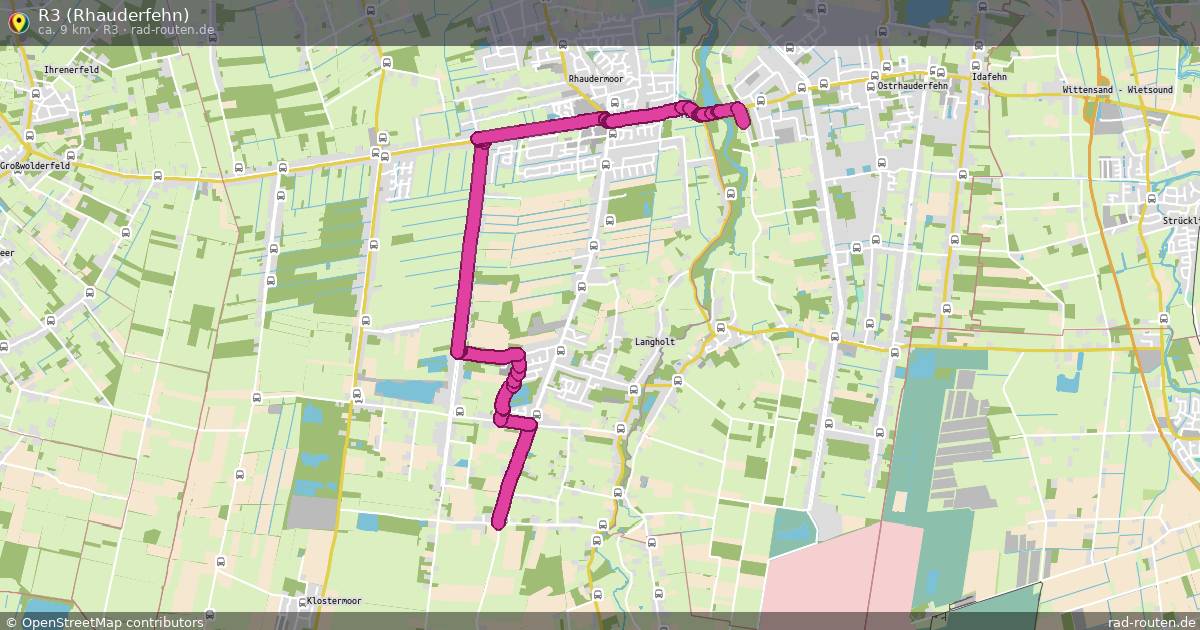 R3 (Rhauderfehn) (R3) – Fernradroute auf Rad-Routen.de