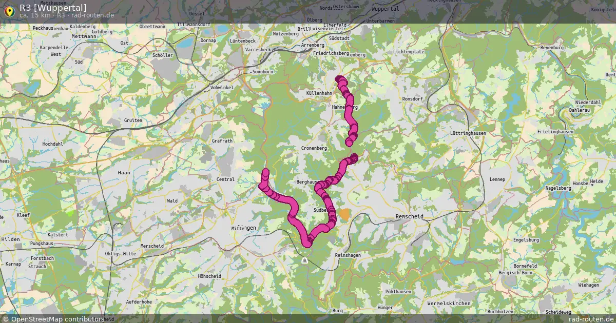 R3 [Wuppertal] (R3) – Fernradroute auf Rad-Routen.de