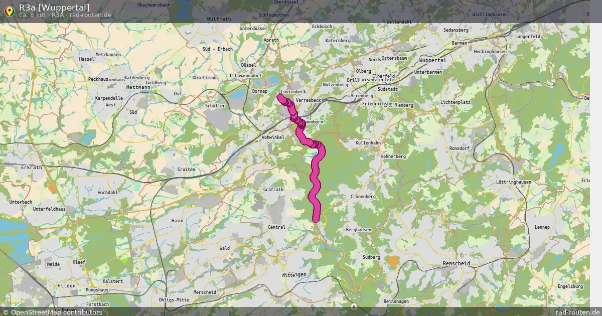R3a [Wuppertal] (R3a) – Fernradroute auf Rad-Routen.de