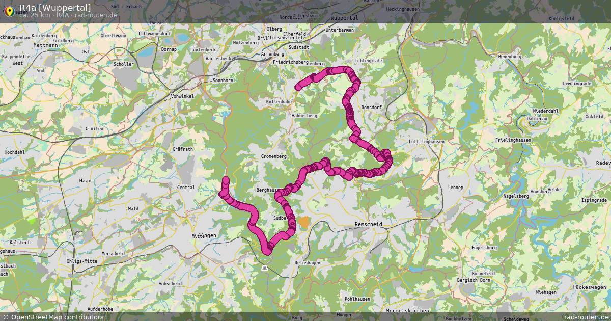 R4a [Wuppertal] (R4a) – Fernradroute auf Rad-Routen.de