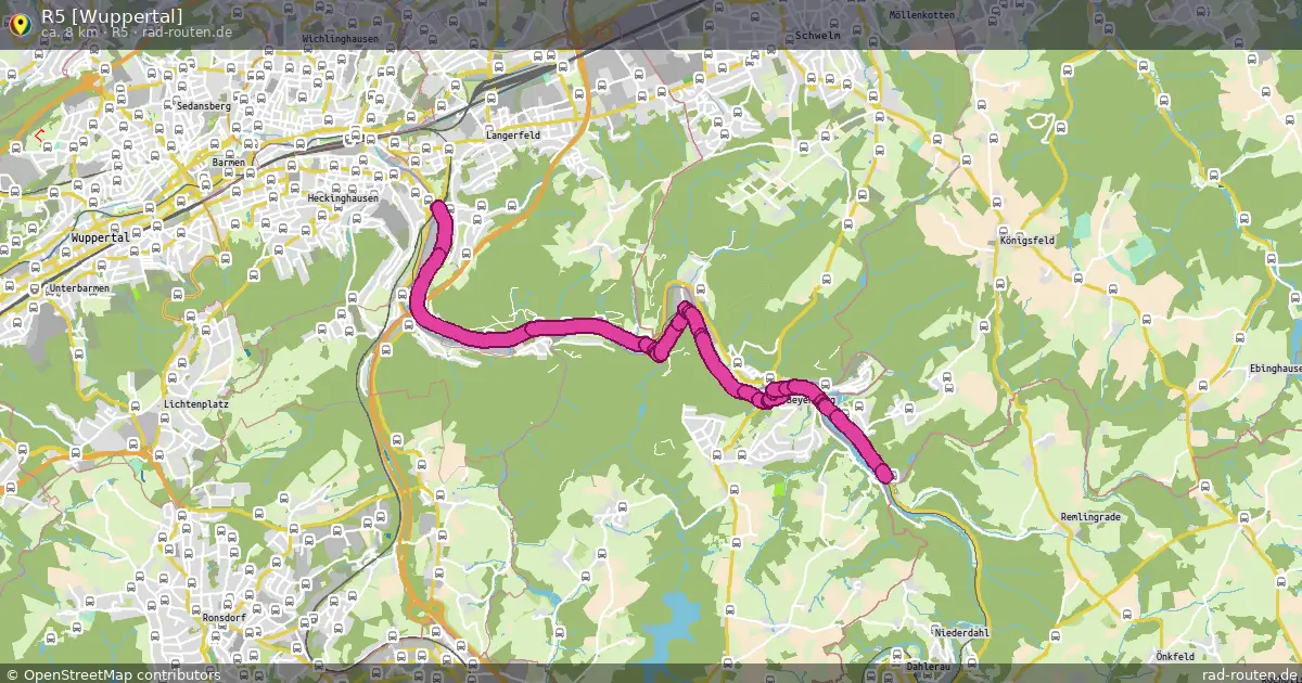 R5 [Wuppertal] (R5) – Fernradroute auf Rad-Routen.de