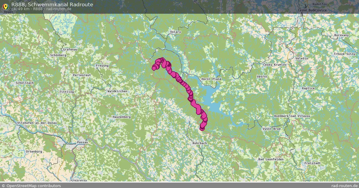 R888, Schwemmkanal Radroute (R888) – Fernradroute auf Rad-Routen.de
