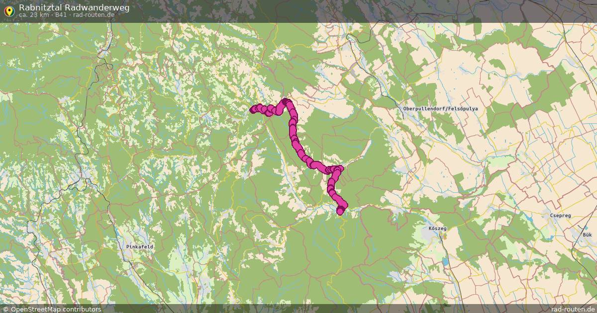 Rabnitztal Radwanderweg (B41) – Fernradroute auf Rad-Routen.de
