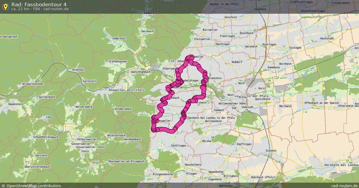 Rad: Fassbodentour 4 (Fb4) – Fernradroute auf Rad-Routen.de